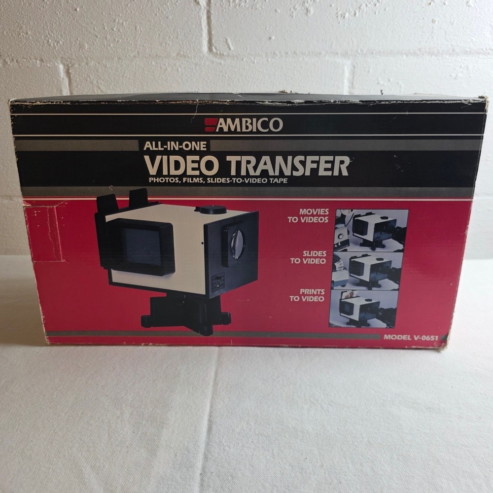 Ambico V-0651 All-In-One Video Transfer Photos Films Slides to Video Tape Boxed
